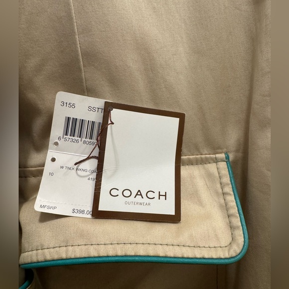 Coach Polka Dot Turnlock Trench Coat - Picture 6 of 11